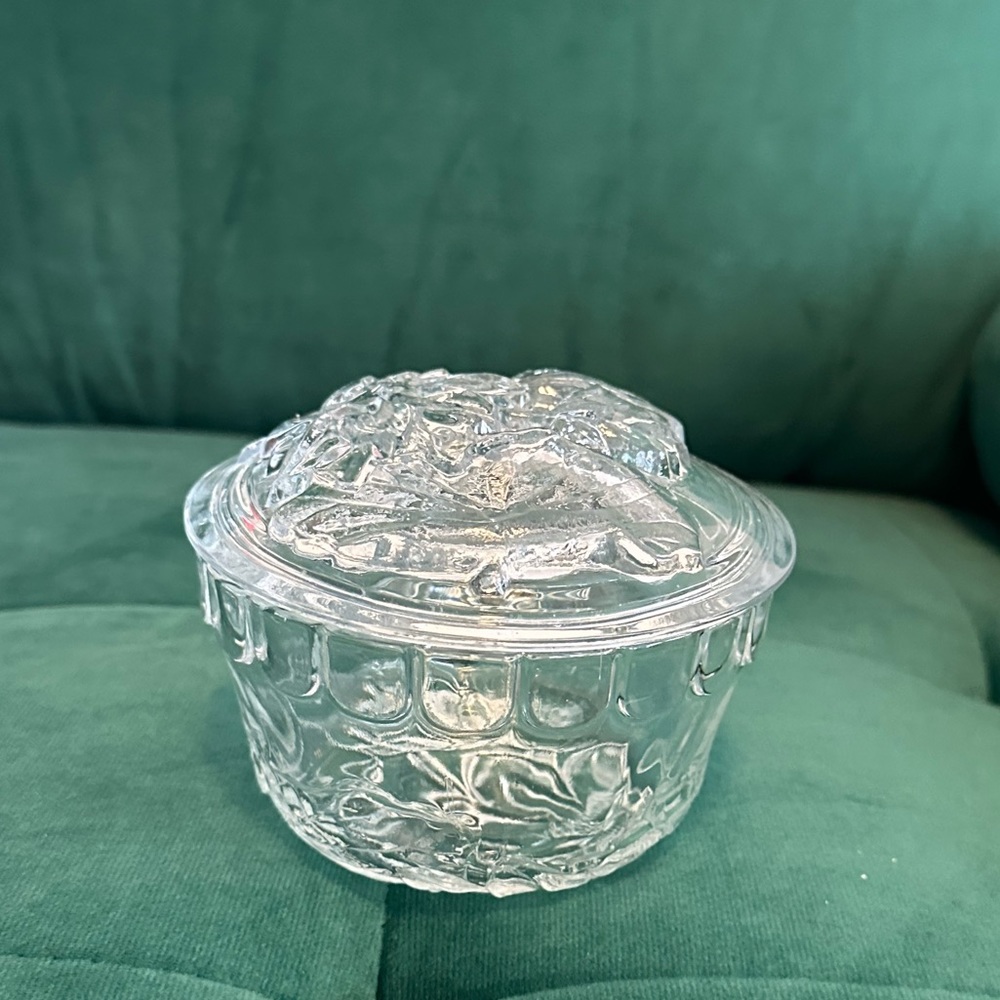 Floral Glass Dish